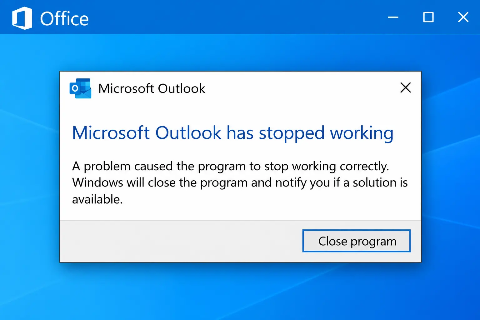 Outlook Having problems