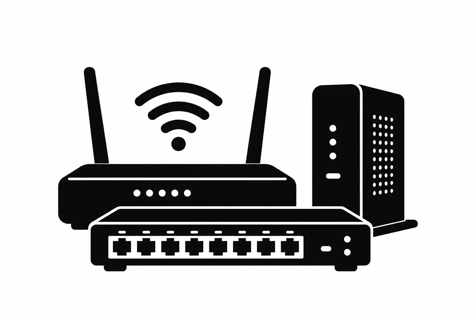 Routers and switches for network setup