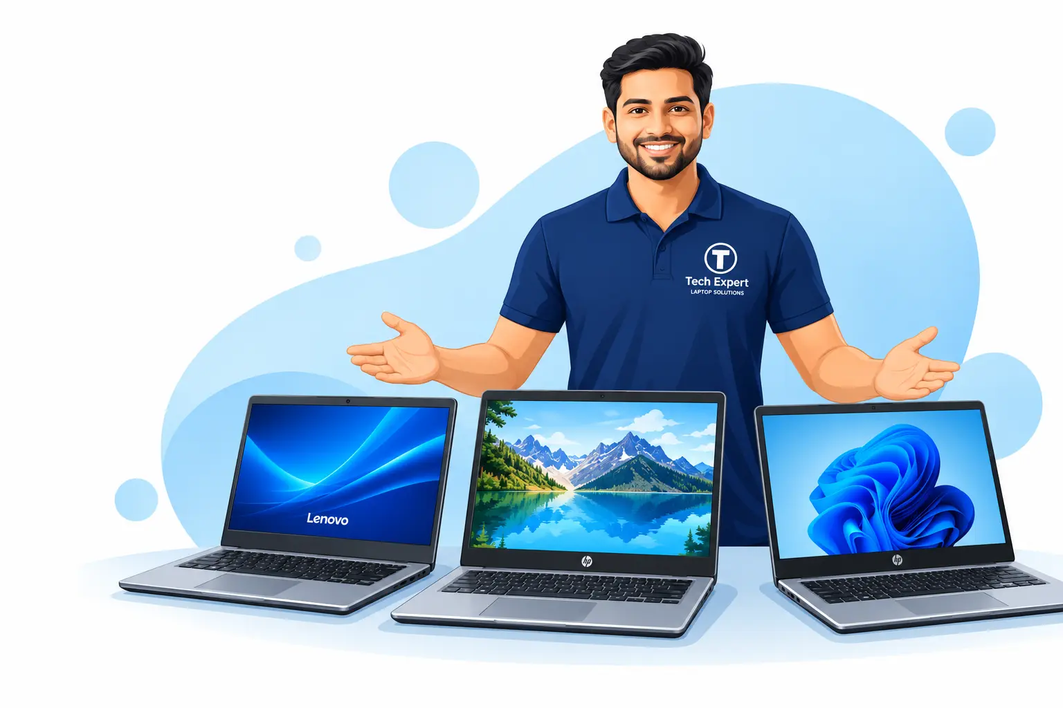 Tech Expert showing Refurbished Laptops