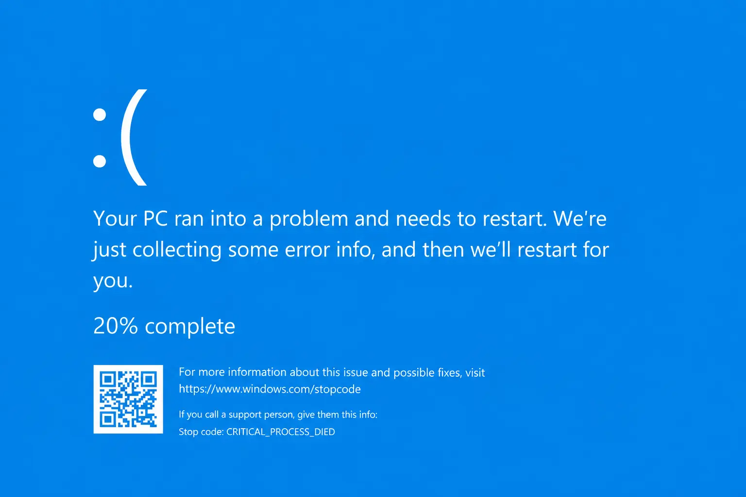 Windows Blue screen error